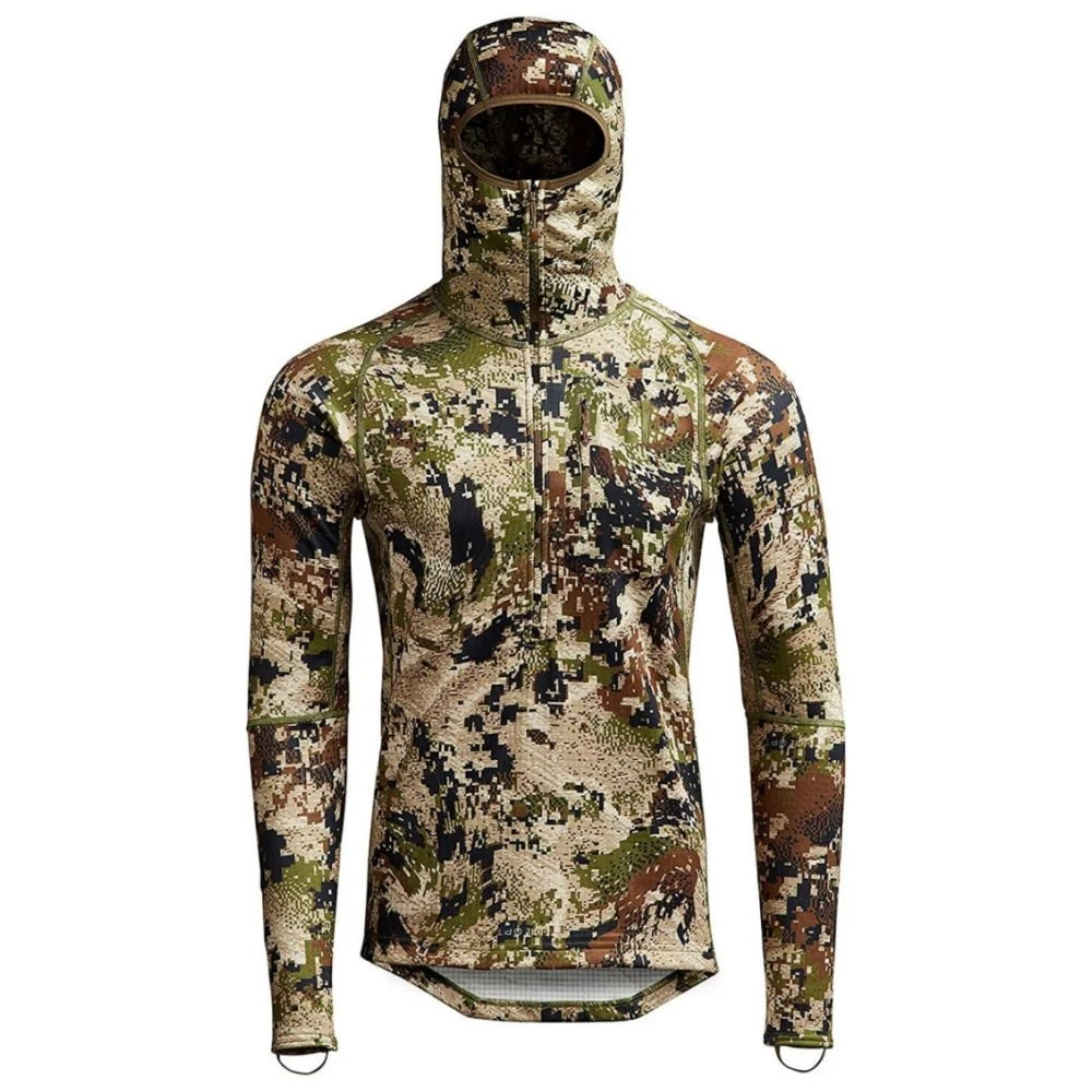 Heavyweight Camo Hoodie in Green camouflage